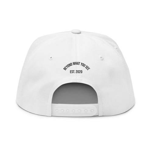 Beyond What You See Back Logo- Flat Bill Cap (Embroidery)